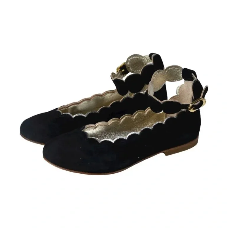 20058 - Black Suede Strap for Girl by Galluci