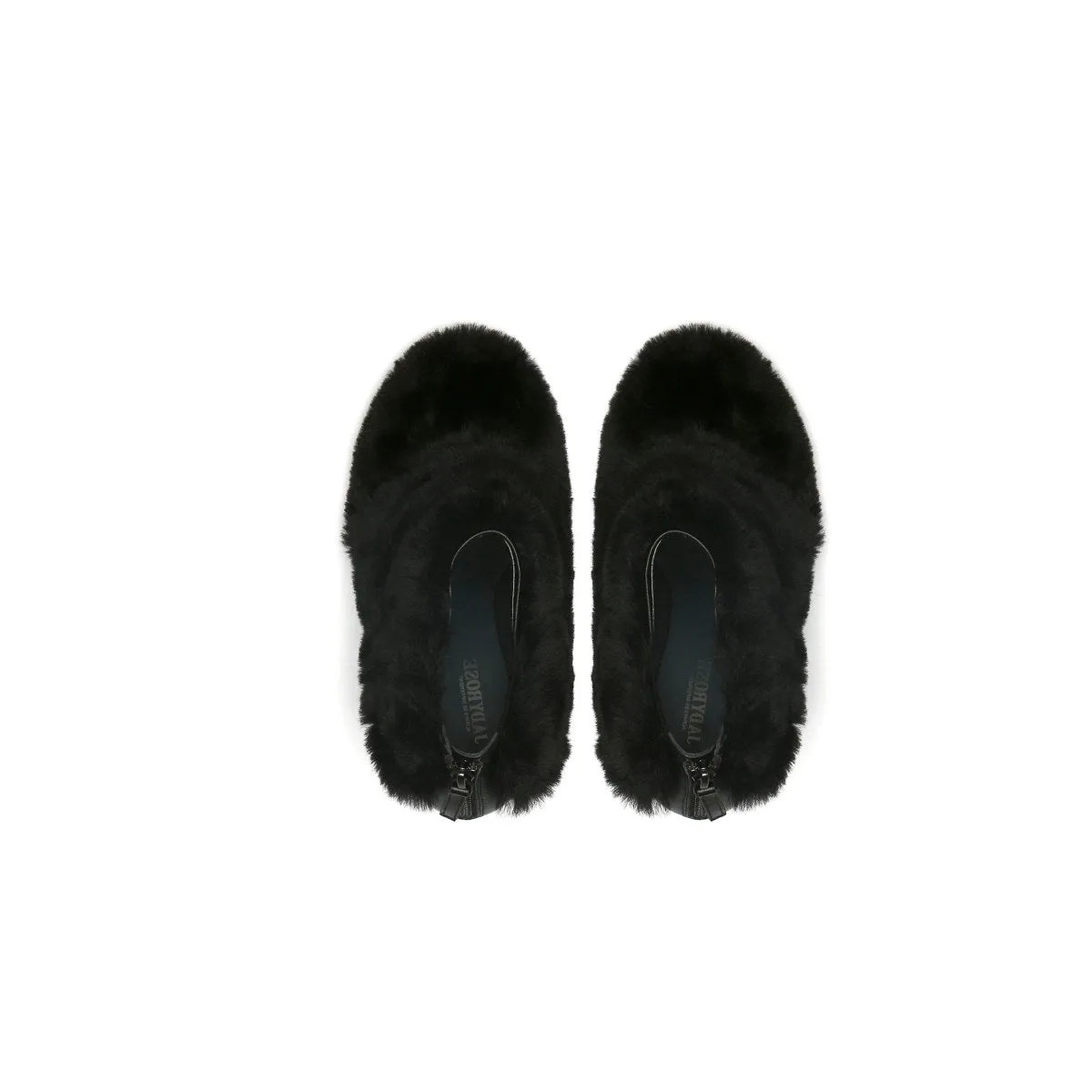 Black Suede Fur Boots