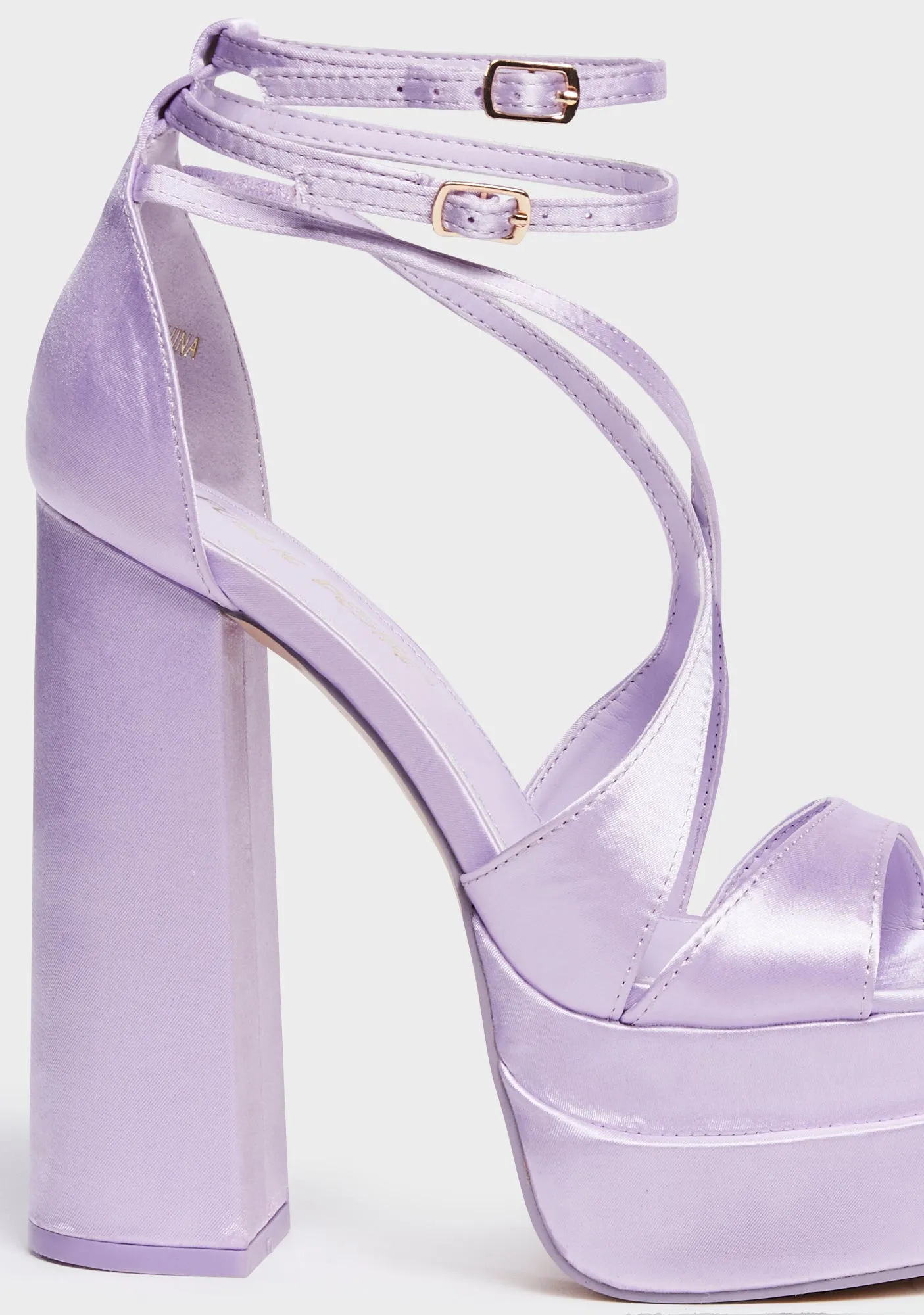 Breanna Platform Heels - Purple