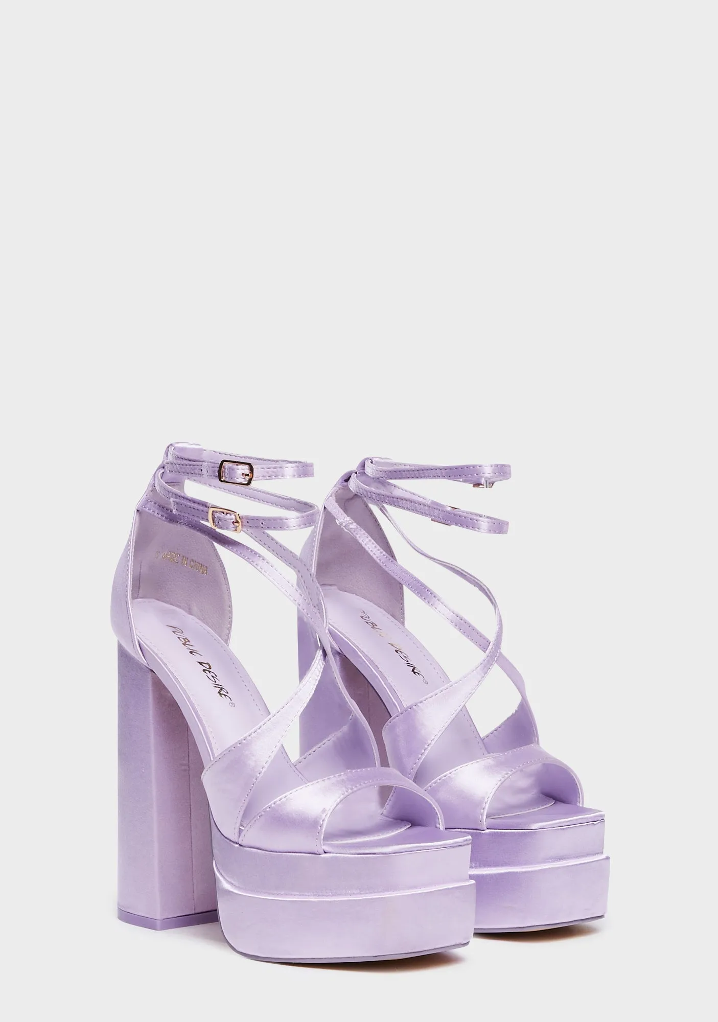 Breanna Platform Heels - Purple