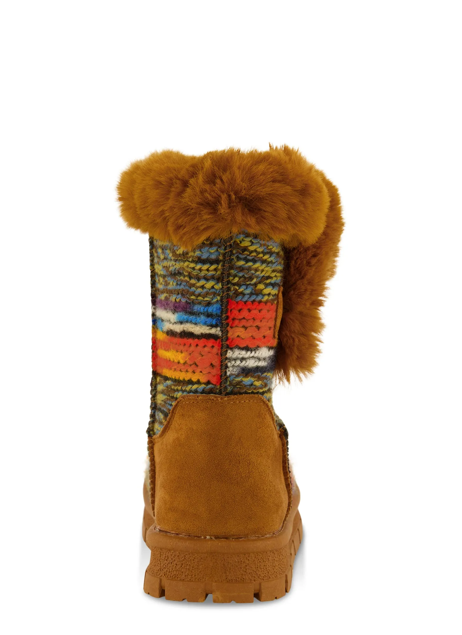 Crochet Faux Fur Lined Boots