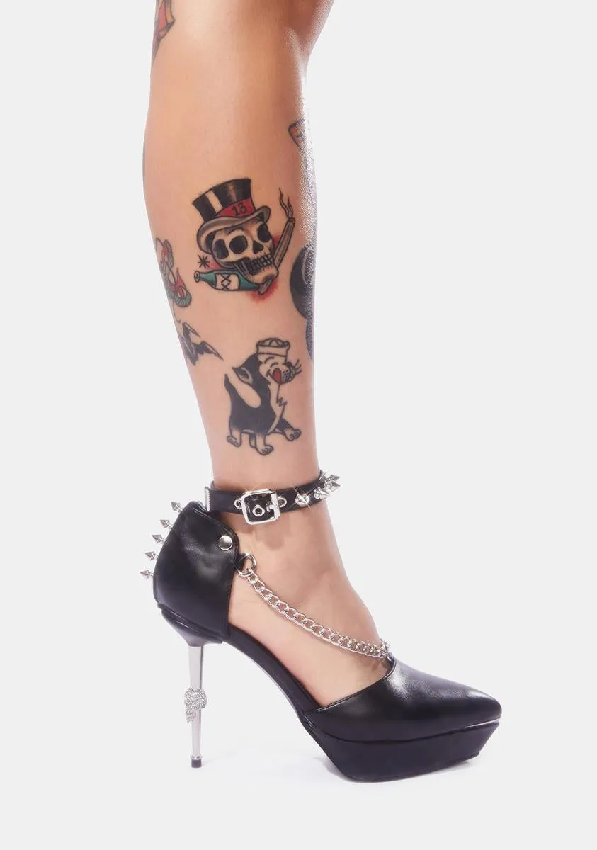 Dominatrix Spiked Slingback Heels