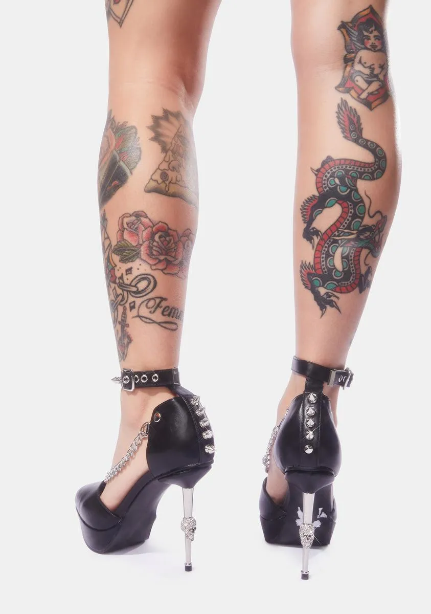 Dominatrix Spiked Slingback Heels