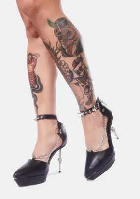 Dominatrix Spiked Slingback Heels