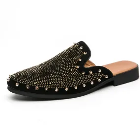 Gold Member Designer Gold Rivet Luxury Loafers