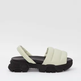 GOYA Ecru Quilted Sporty Sandal