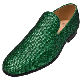 Green Men's Shoe Fashion Design Slip-On Loafer Style No : LF8891