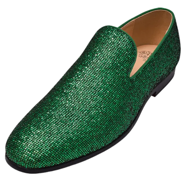 Green Men's Shoe Fashion Design Slip-On Loafer Style No : LF8891