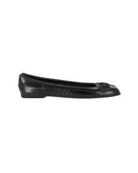 Gucci Ballerina Flats in Black Rubber