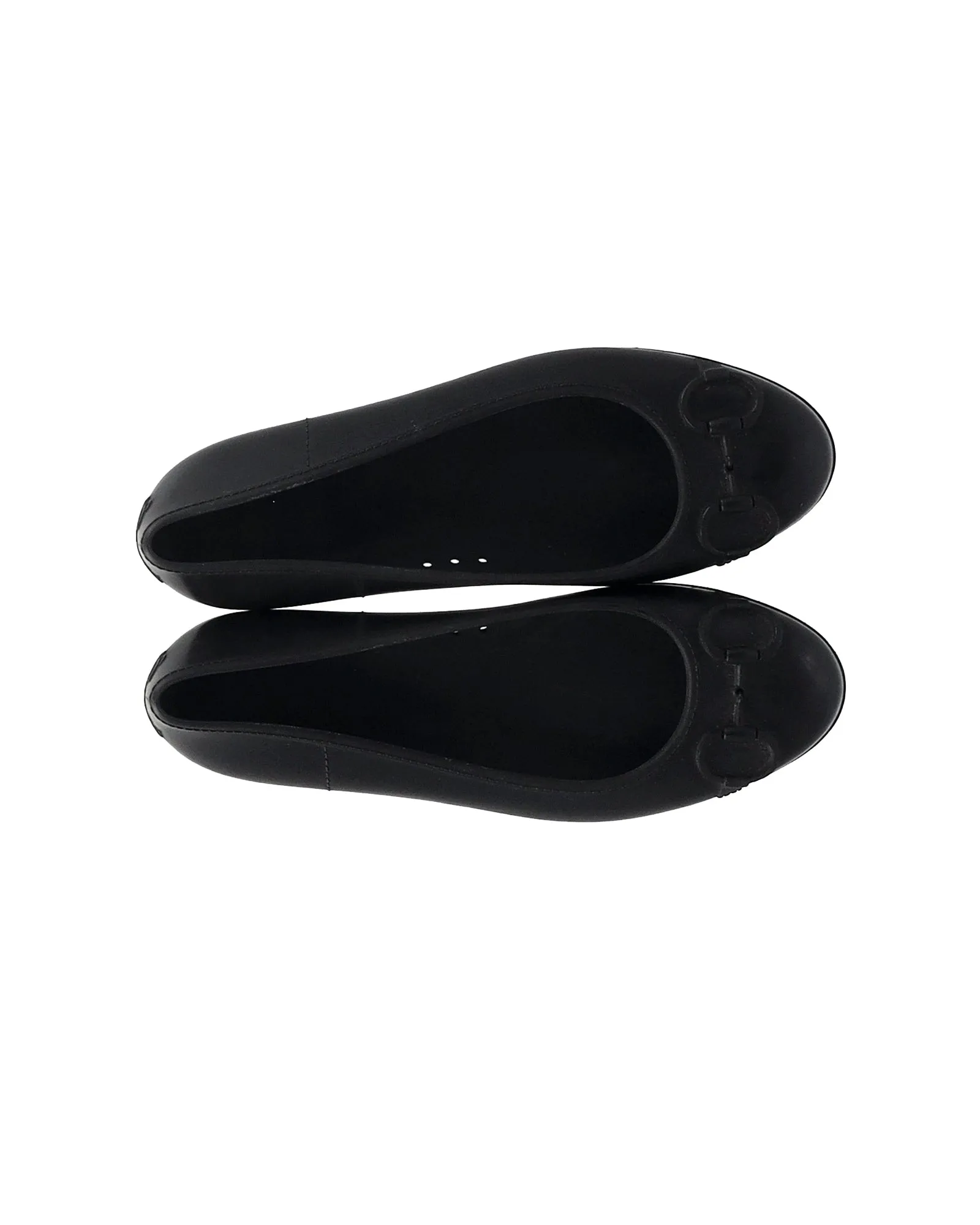 Gucci Ballerina Flats in Black Rubber