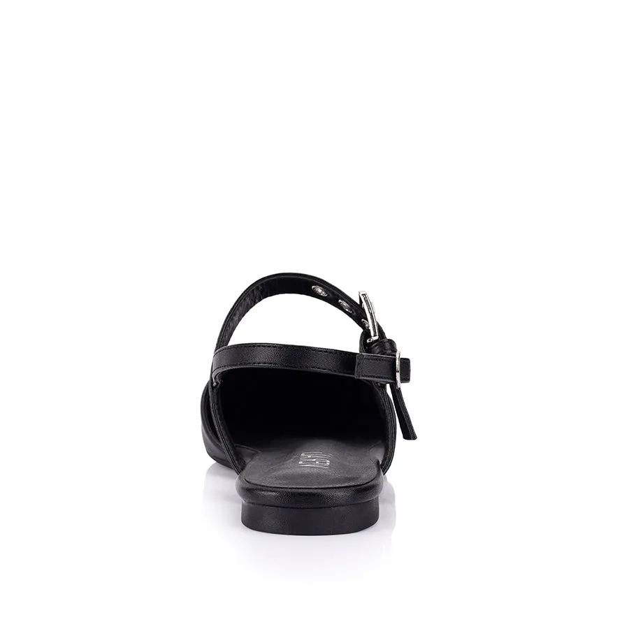 Idaho Slingback Flats - Black