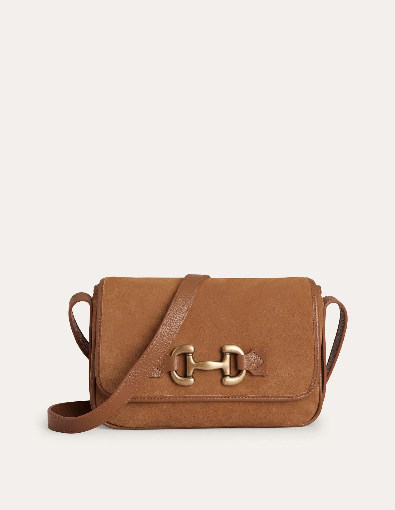 Iris Snaffle Leather Bag-Tan