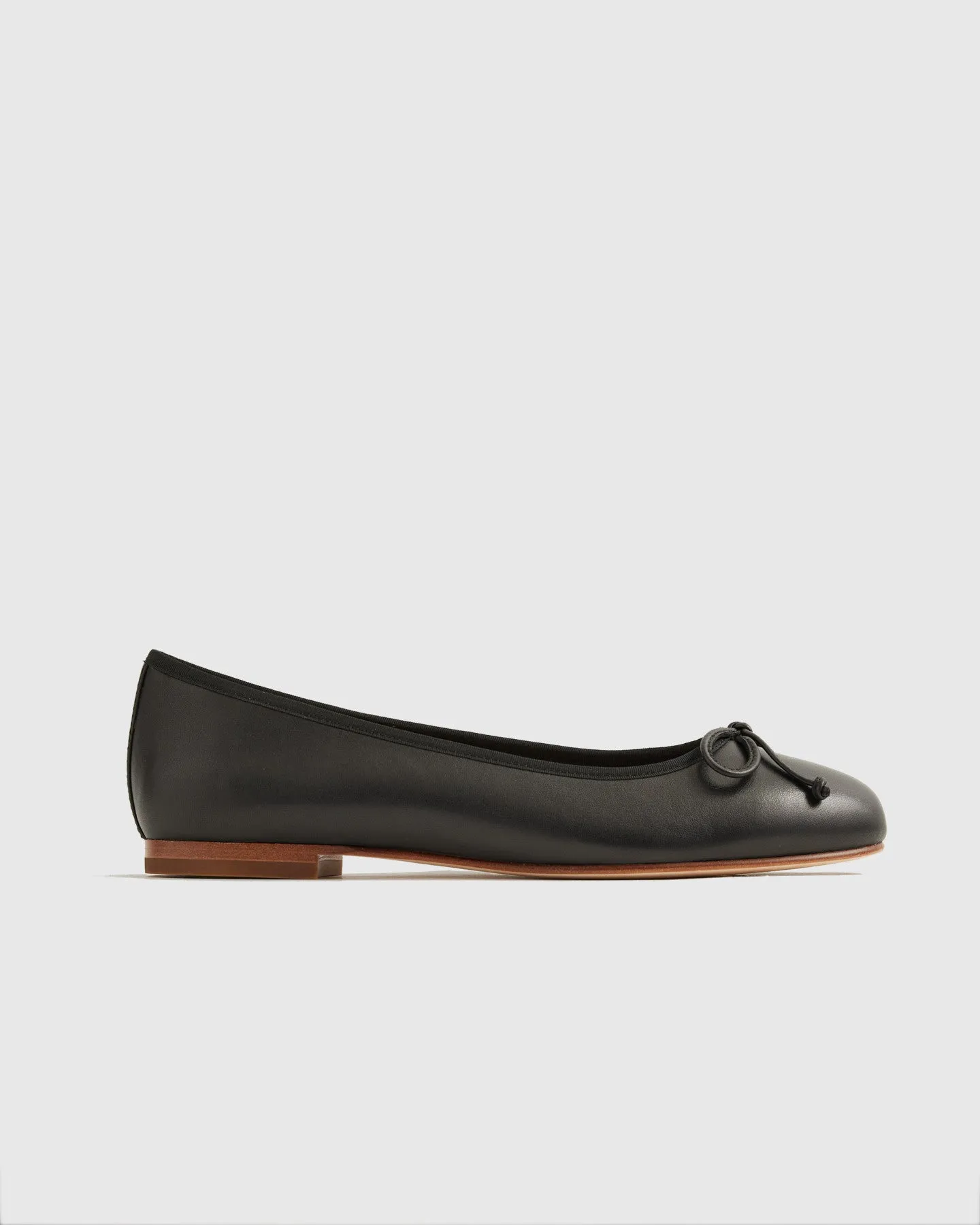 Italian Leather Bow Ballet Flat