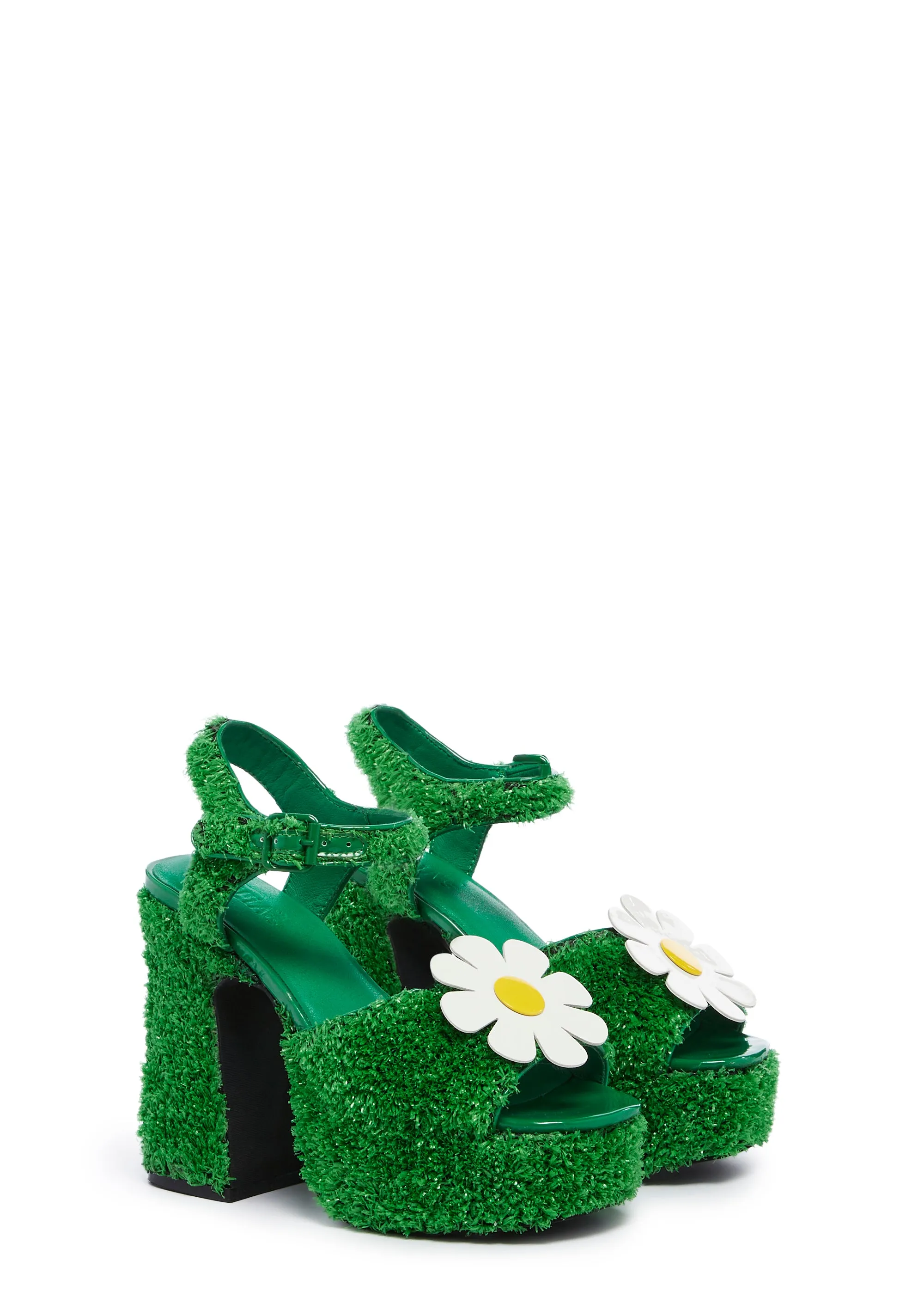 It’s Always Greener Platform Heels