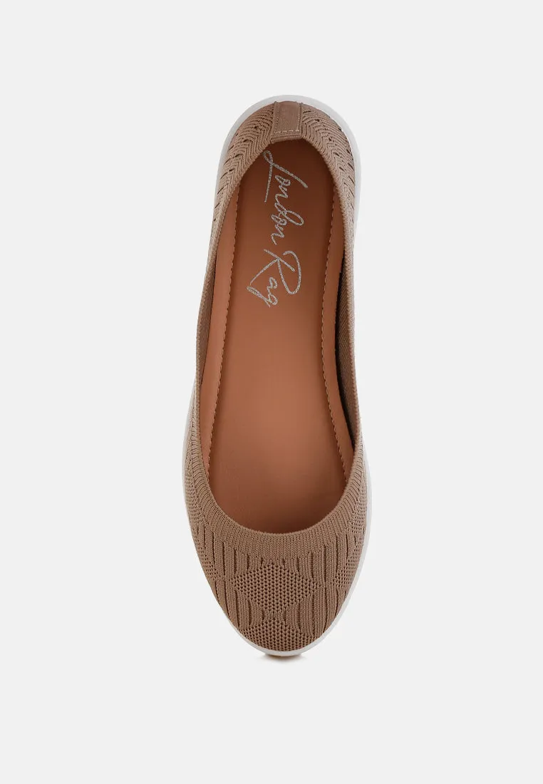 Lubna Knitted Flat Ballet Flats