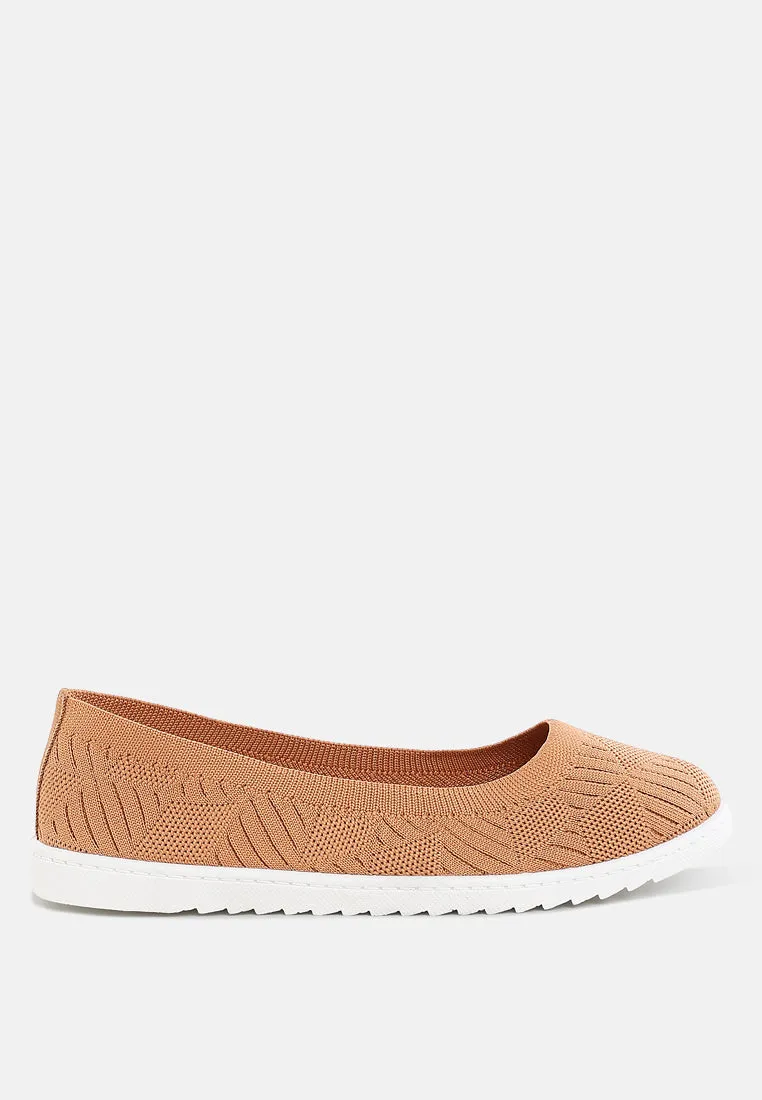 Lubna Knitted Flat Ballet Flats