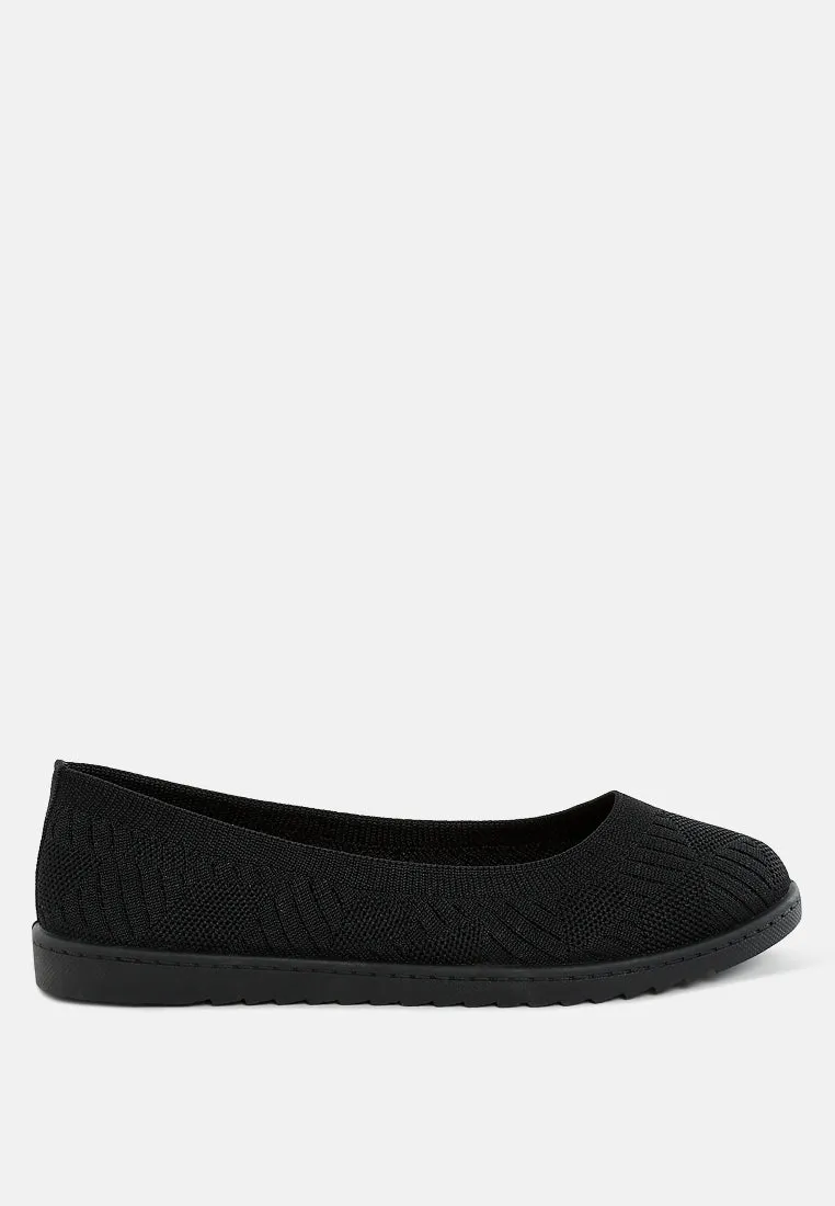 Lubna Knitted Flat Ballet Flats