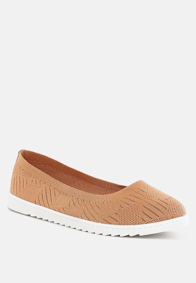 Lubna Knitted Flat Ballet Flats