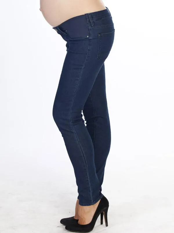 Maternity Slim Jeans in Medium Blue - XXS Only