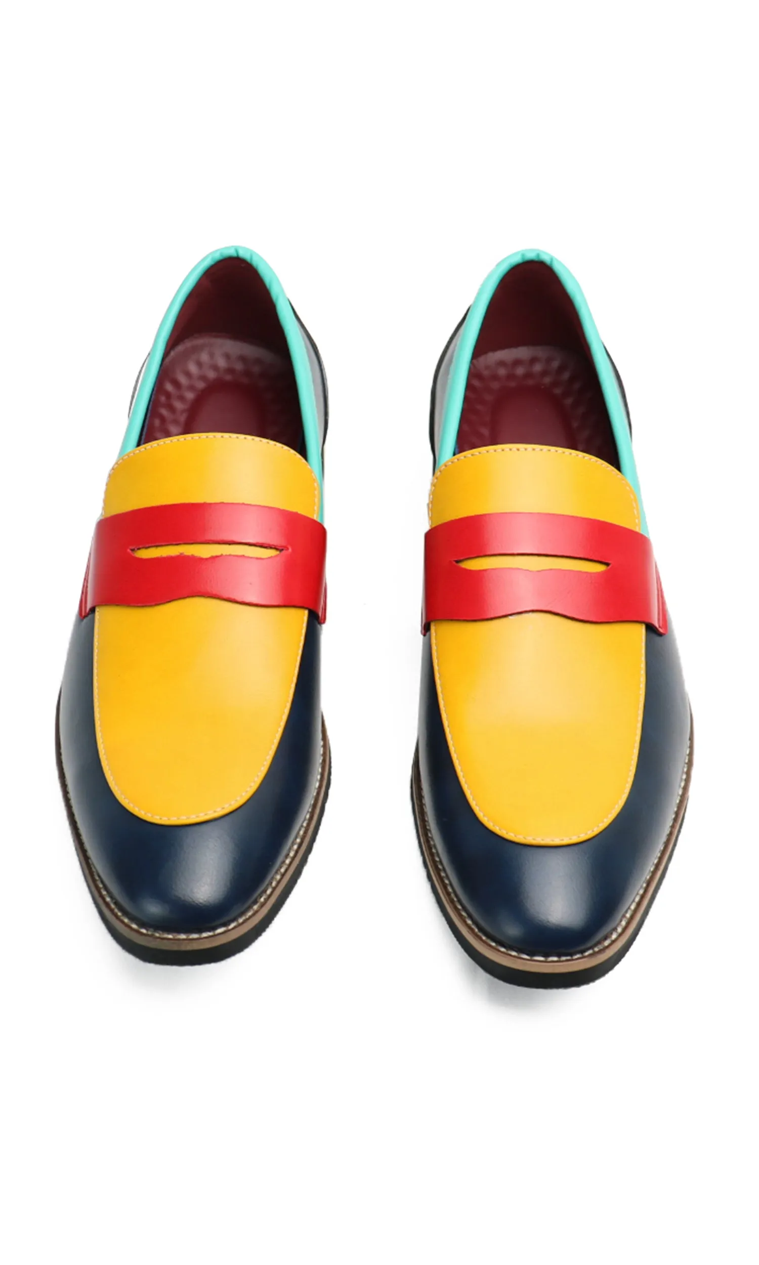 Men's Multicolors Penny Loafers