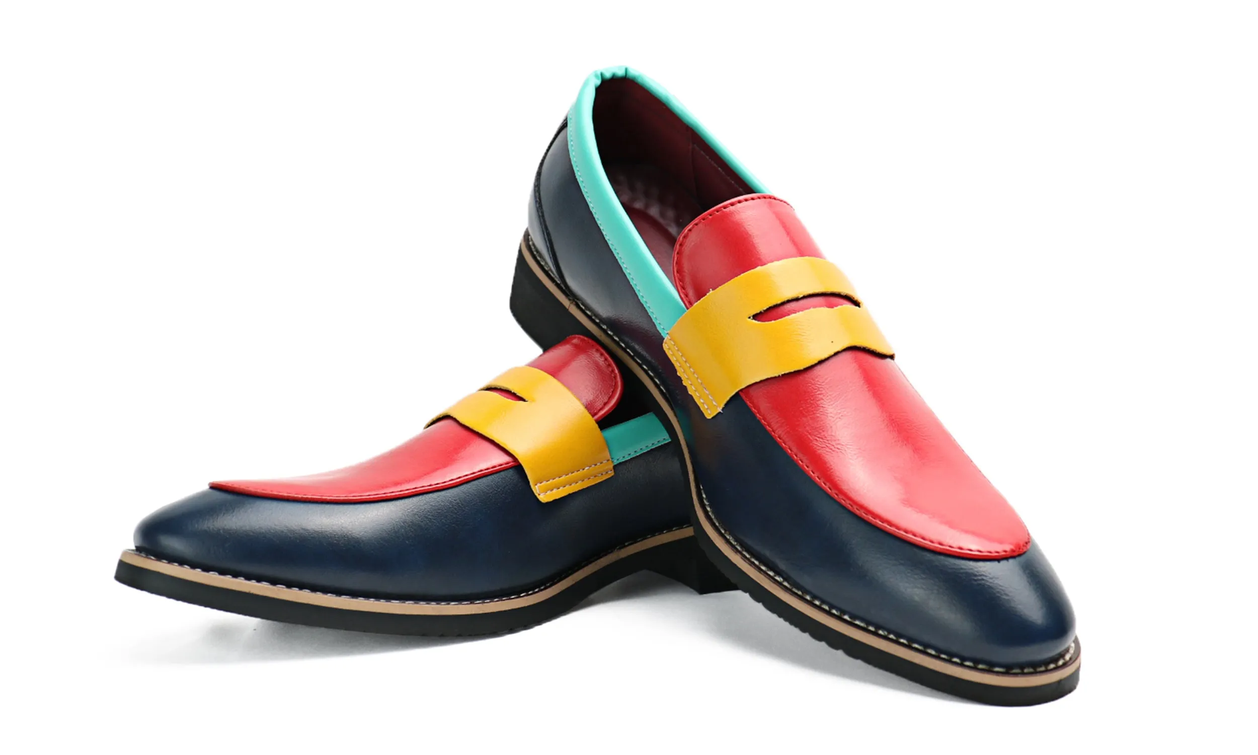 Men's Multicolors Penny Loafers