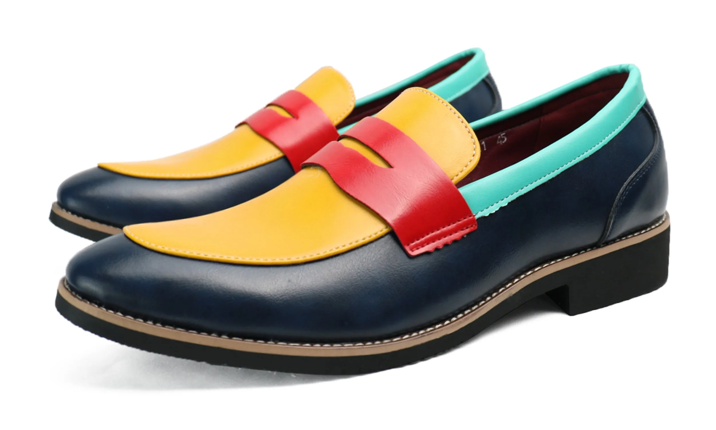 Men's Multicolors Penny Loafers