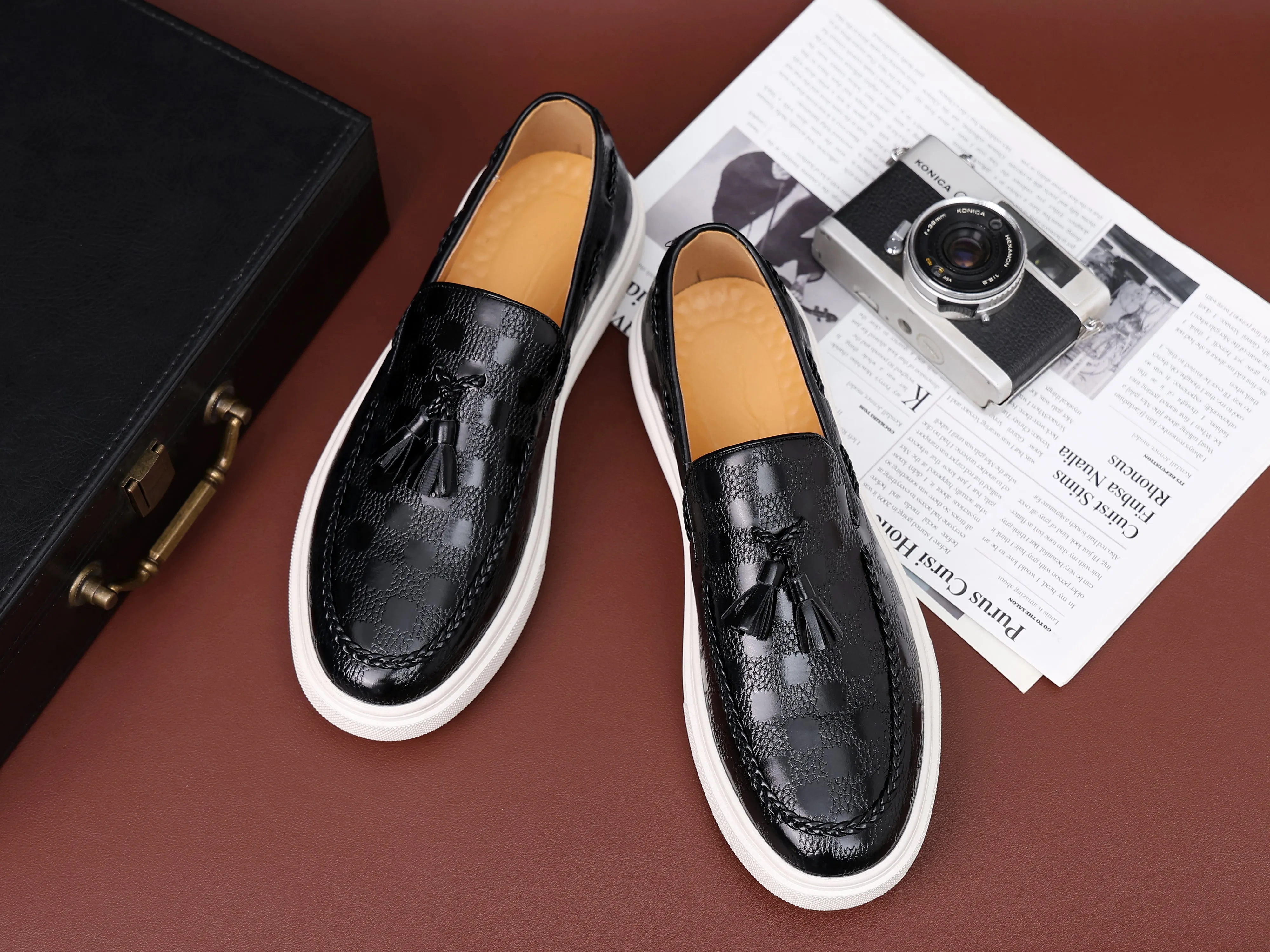 Men's Tassel Braided Loafers