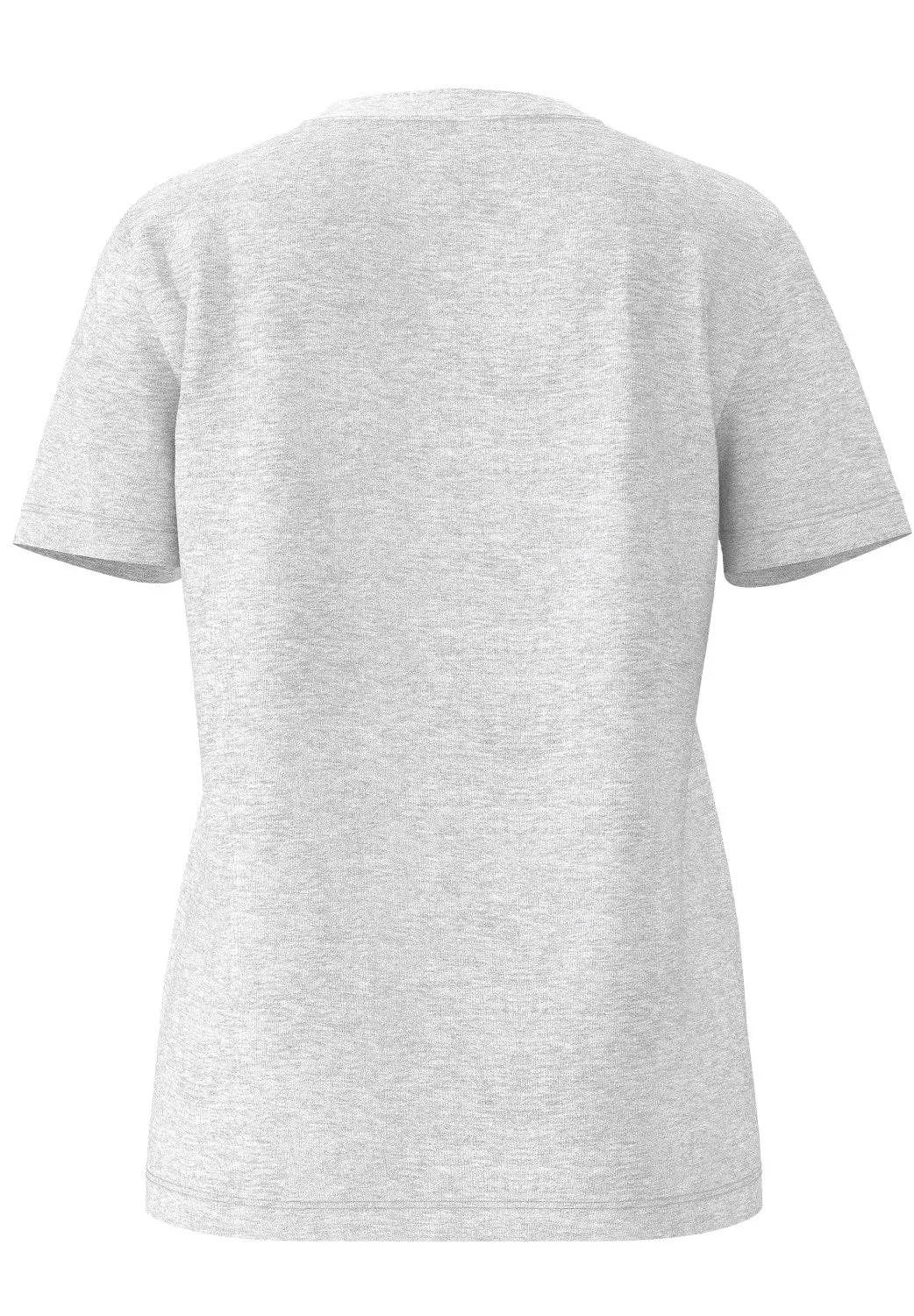 Myessential Ss O-Neck Tee - Light Grey Melange