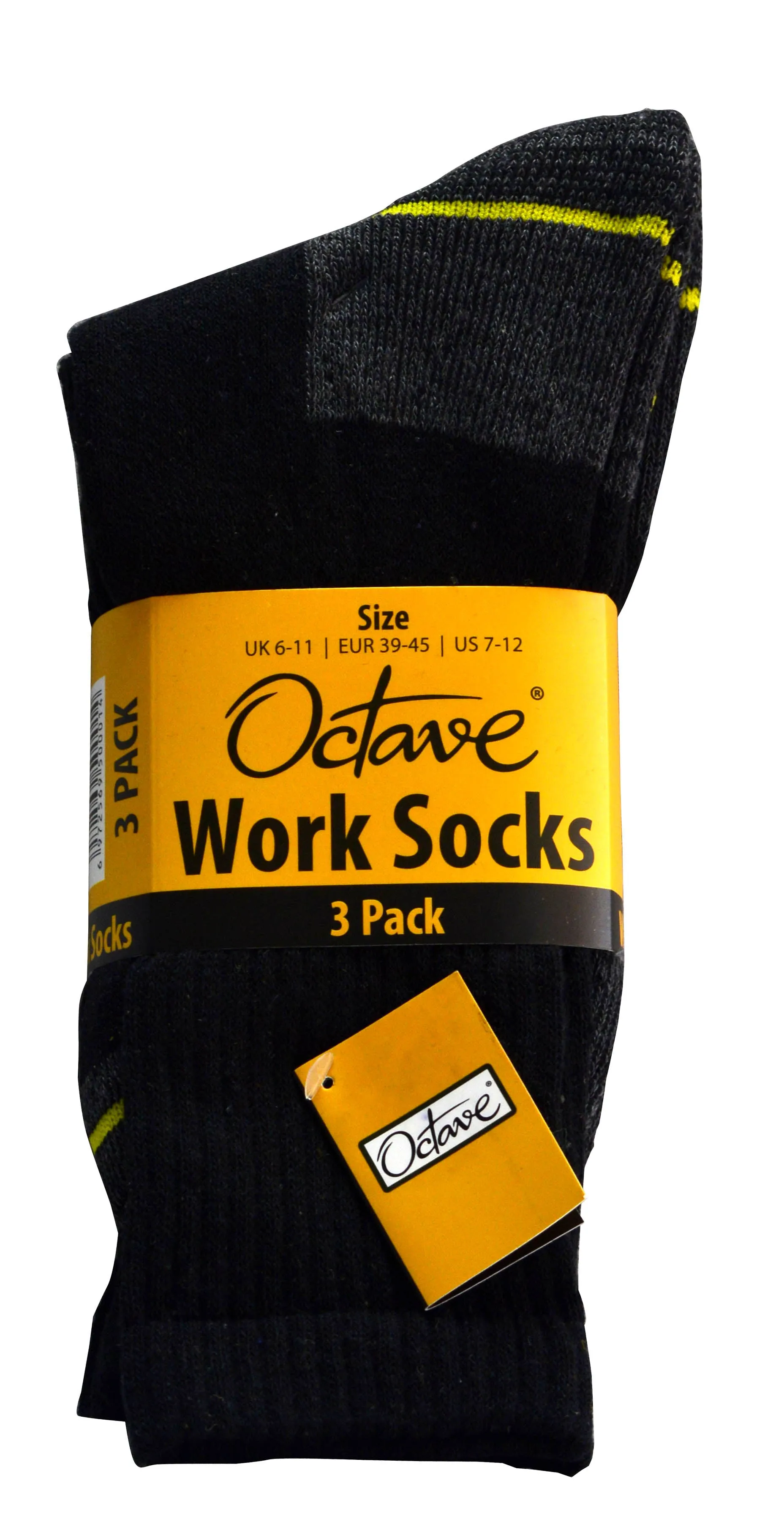 OCTAVE Hard Wearing Work Wear Socks - Pack Of 3