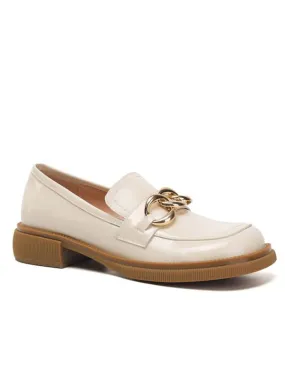 Patent Leather Metal Buckle&Loafers