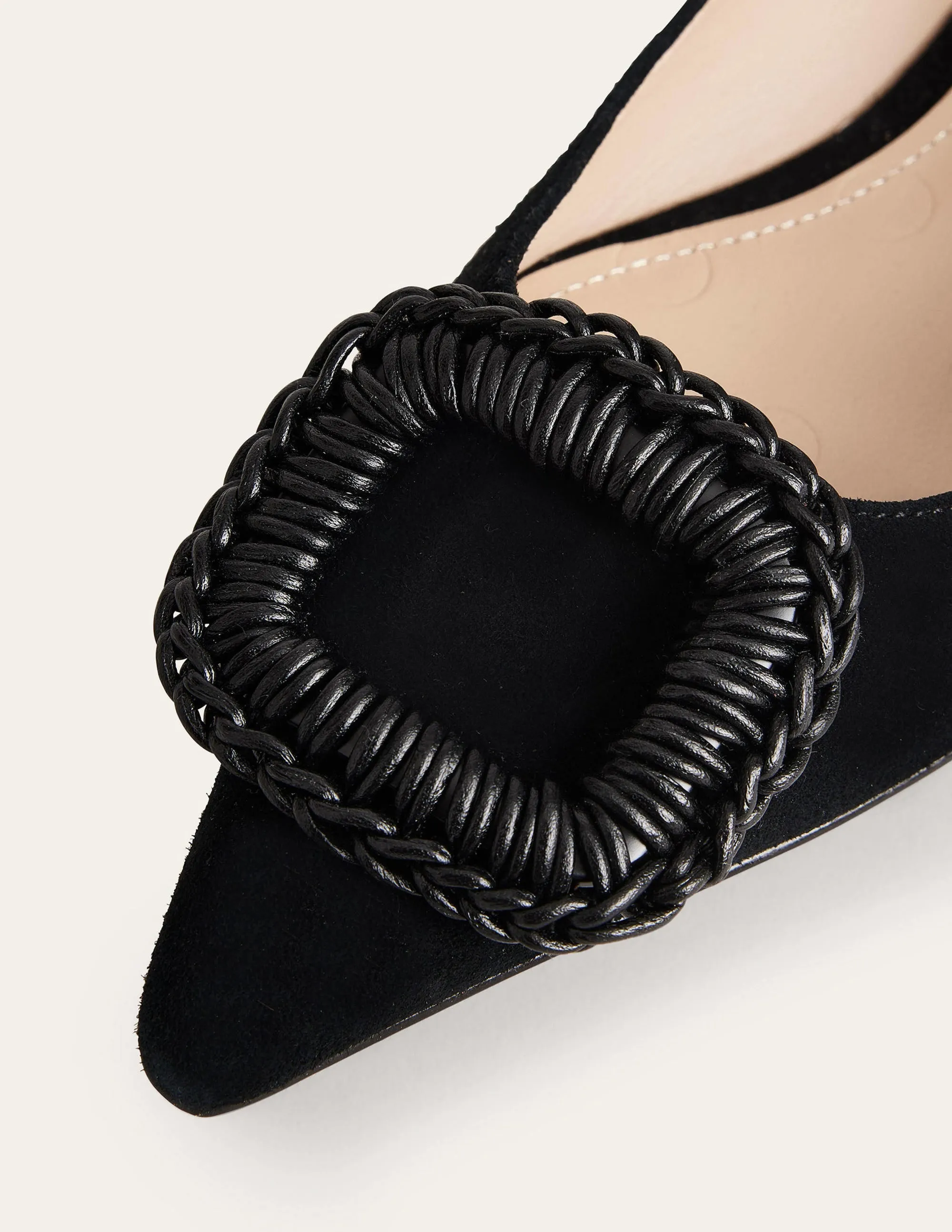 Pointed Ballet Flats-Black Suede