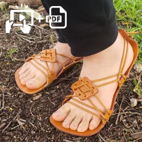 "Trimini" Sandals - PDF   VIDEO Tutorial