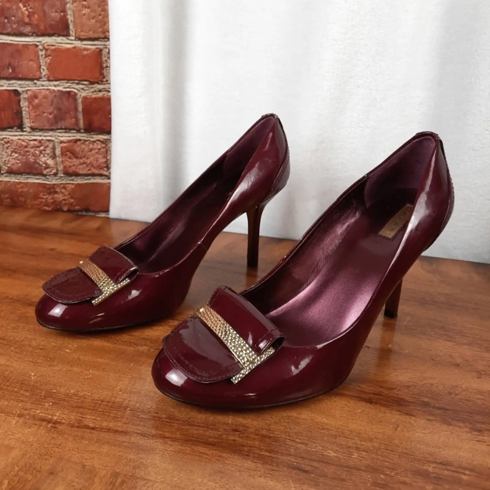 Tahari Pierce Burgundy Heels