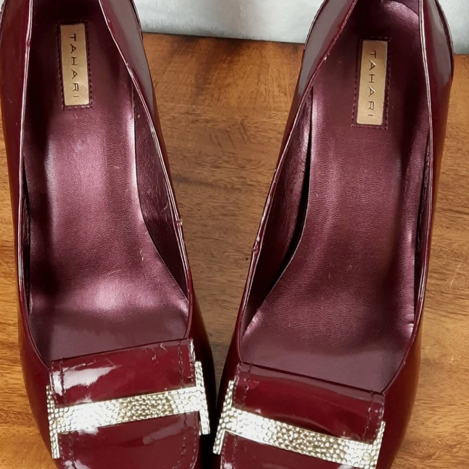 Tahari Pierce Burgundy Heels