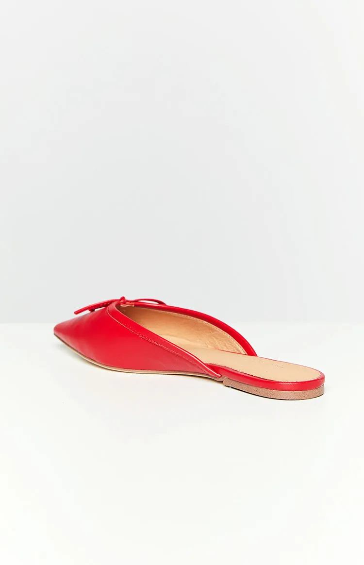 Tony Bianco Javelin Ruby Mule Flats