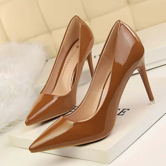 Women Pumps Sexy High Heels Office Heel Shoes Woman 2018 Summer Pumps Shoes Pointed Toe Fashion Word Shoes Famale